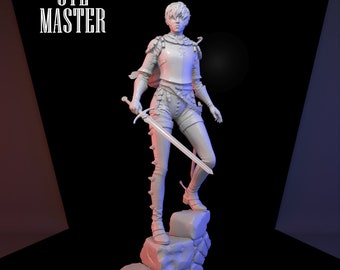 Casca from Berserk woman Warrior 3D Print STL File for 3D Printing, Instant Download Drive Link