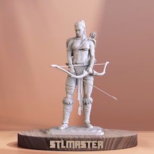 Woman soldier  3D Print STL File for 3D Printing, Instant Download Drive Link