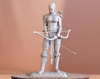Woman soldier  3D Print STL File for 3D Printing, Instant Download Drive Link