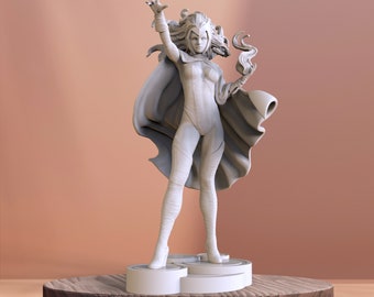 Scarlet Witch  3D Print STL File for 3D Printing, Instant Download Drive Link