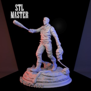 The walking dead negan 3D Print STL File for 3D Printing, Instant Download Drive Link