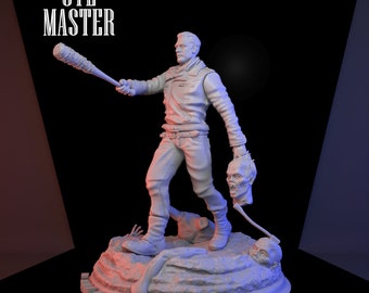 The walking dead negan 3D Print STL File for 3D Printing, Instant Download Drive Link
