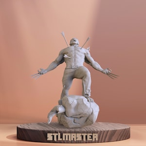 Wolverine Angry  3D Print STL File for 3D Printing, Instant Download Drive Link