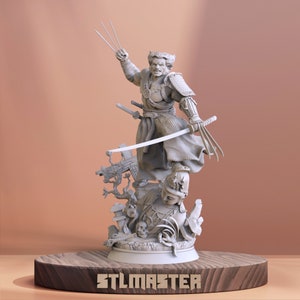 Wolverine Samurai  3D Print STL File for 3D Printing, Instant Download Drive Link