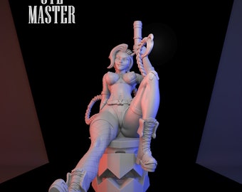 Jinx sexy 3D Print STL File for 3D Printing, Instant Download Drive Link