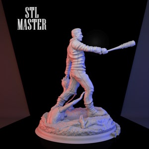 The walking dead negan 3D Print STL File for 3D Printing, Instant Download Drive Link image 4