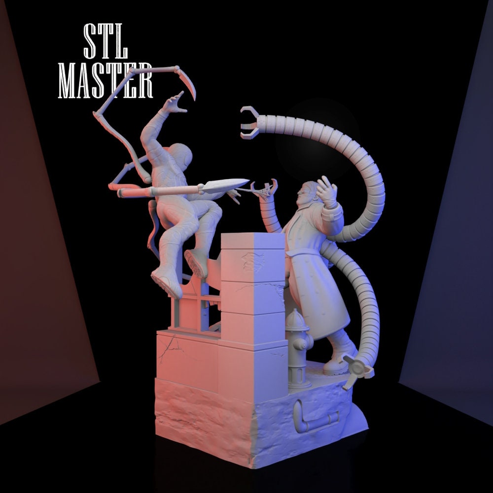 Dr.octopus Vs Spiderman 3D Print STL File for 3D Printing - Etsy Canada