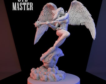 Hawkgirl  3D Print STL File for 3D Printing, Instant Download Drive Link