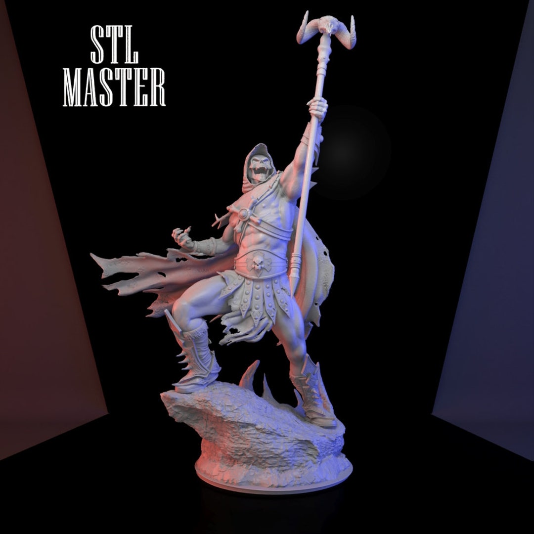 Skeletor Realistic 3D Print STL File for 3D Printing, Instant Download ...
