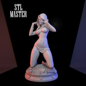 Spider Black Cat 3D Print STL File for 3D Printing, Instant Download Drive Link