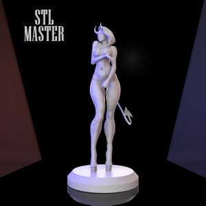 The Devil 3D Print STL File for 3D Printing, Instant Download Drive Link