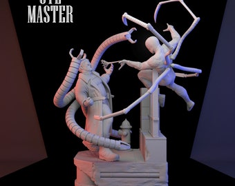 Dr.Octopus vs Spiderman 3D Print STL File for 3D Printing, Instant Download Drive Link