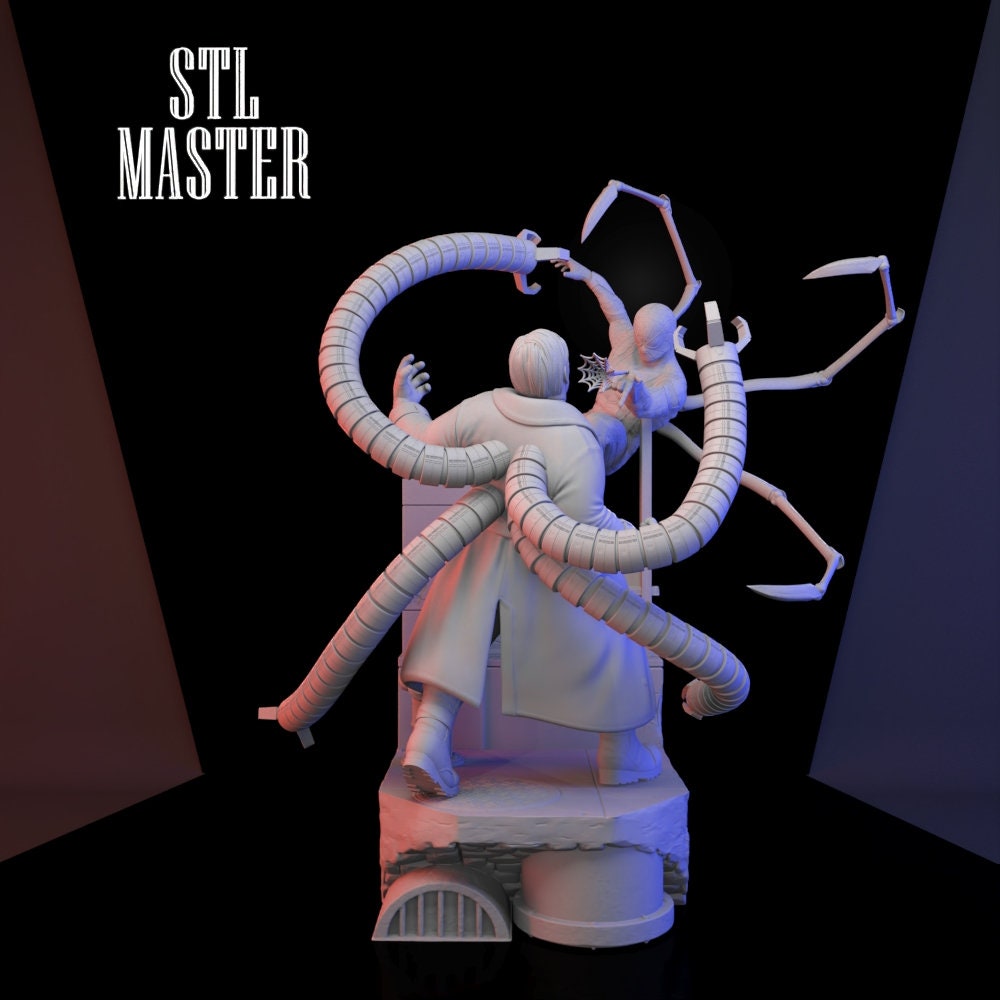 Dr.octopus Vs Spiderman 3D Print STL File for 3D Printing - Etsy