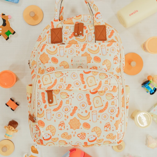 Diaper Bag Extra Large|Baby Bag Fun Design|Diaper Bag Backpack|Gift For New Mom|Hospital Bag For New Parents|GRADE B QUALITY|Goo Goo Goods