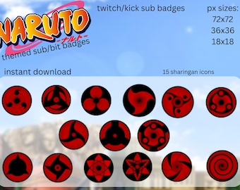Anime Themed Sub/Bit Badges for Twitch/Kick