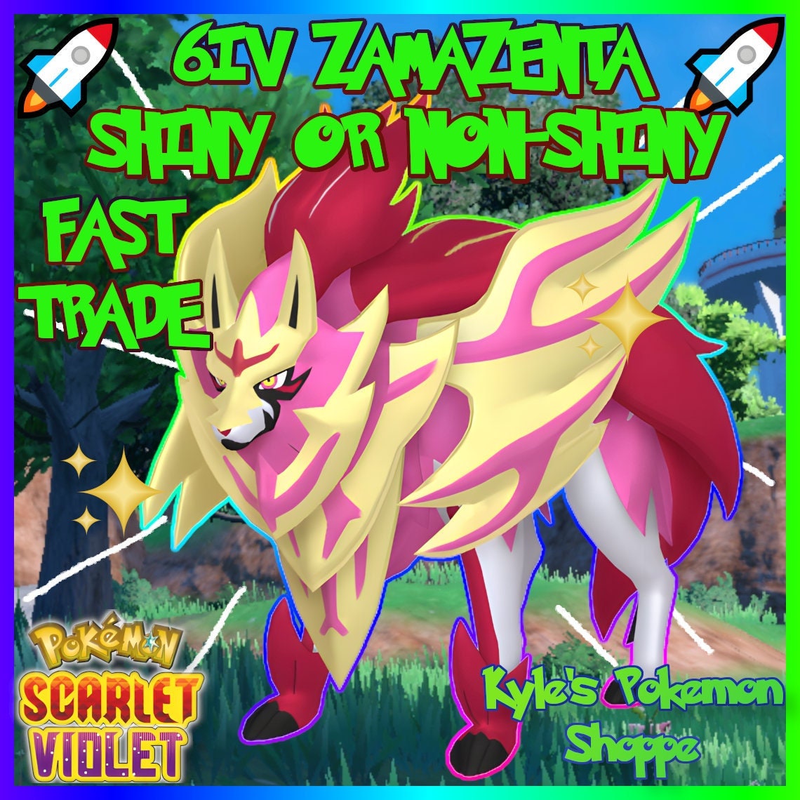 SHINY Zacian – SleepingWolvesArt