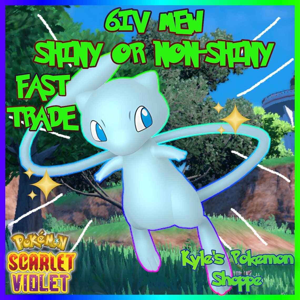 ✨ SHINY MEWTWO ✨ 6IV, MODEST, BATTLE-READY, Pokemon Scarlet and Violet