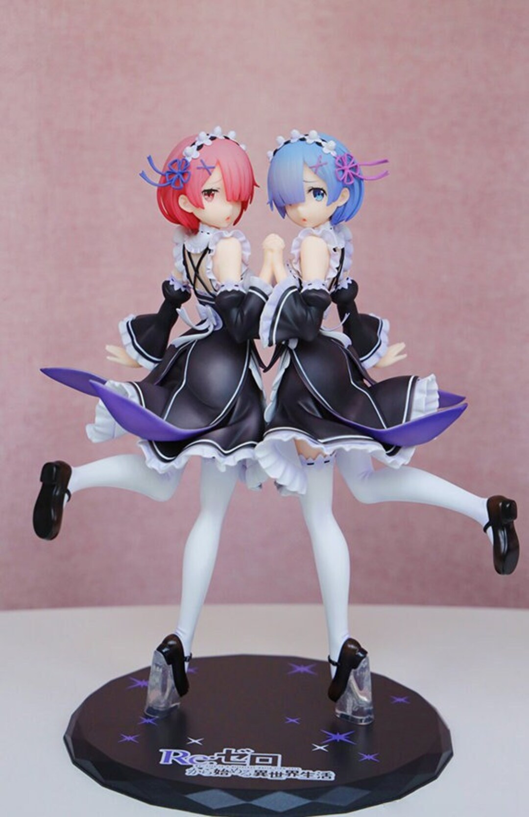Rem and Ram Twins Holding Hands Figure Etsy