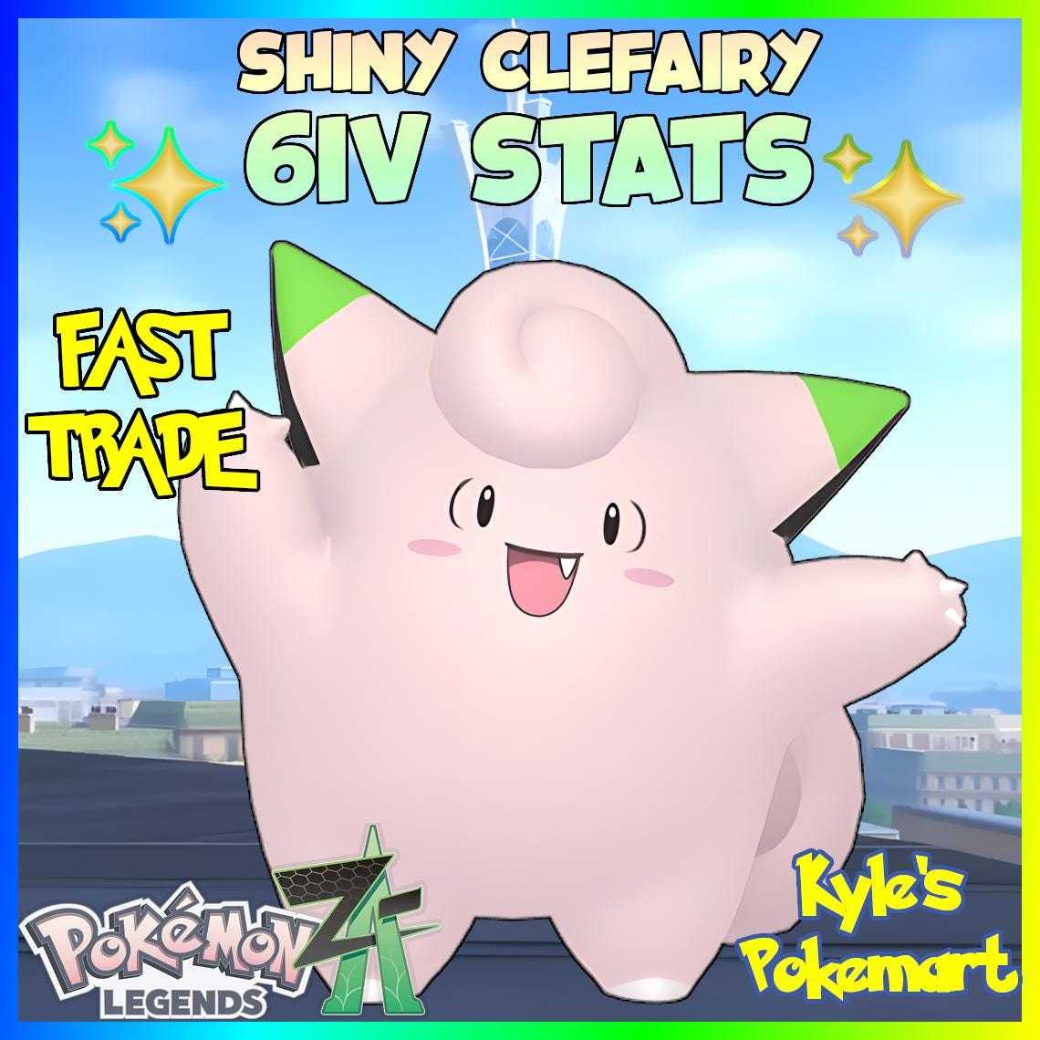 6iv Shiny Clefairy - Etsy