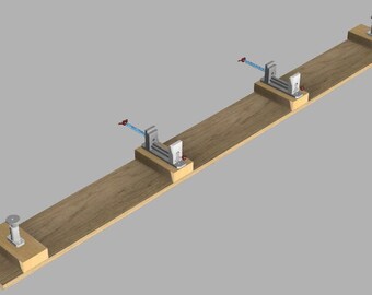 Breite Skiwachs-Schraubstöcke - für Ski bis zu einer Breite von 100mm