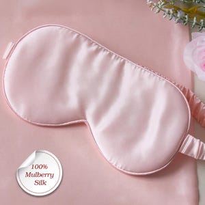 Silk Eye Sleep Mask, 30th birthday gift for her, Gift idea for her, silk blindfold, lightweight sleep mask