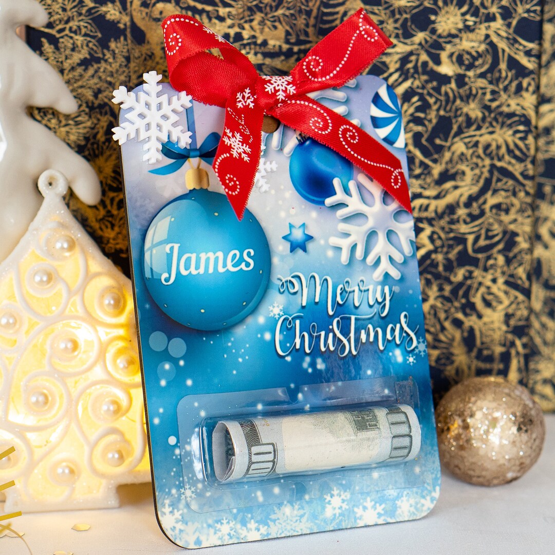 Personalized Christmas Money Envelopes for Gift Personalized Etsy