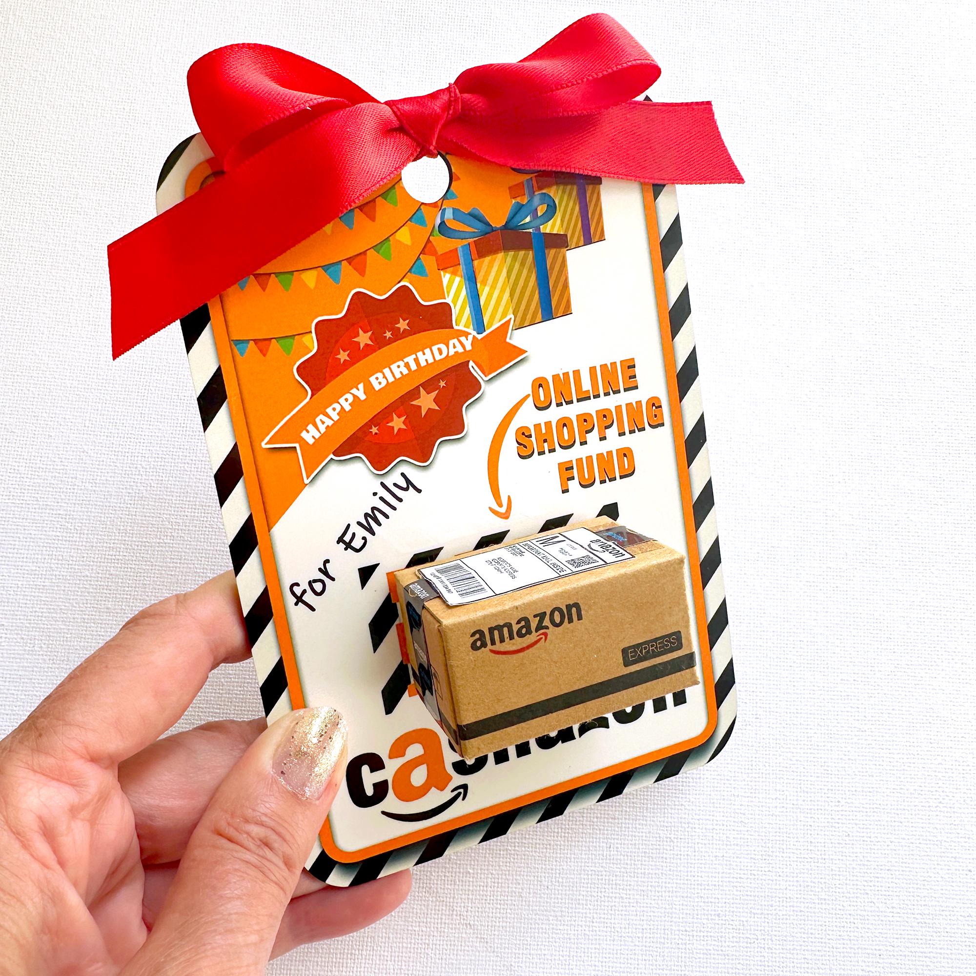 Birthday Card Money Holder With Mini Amazon Box for Cash, DIY Kit Gift ...