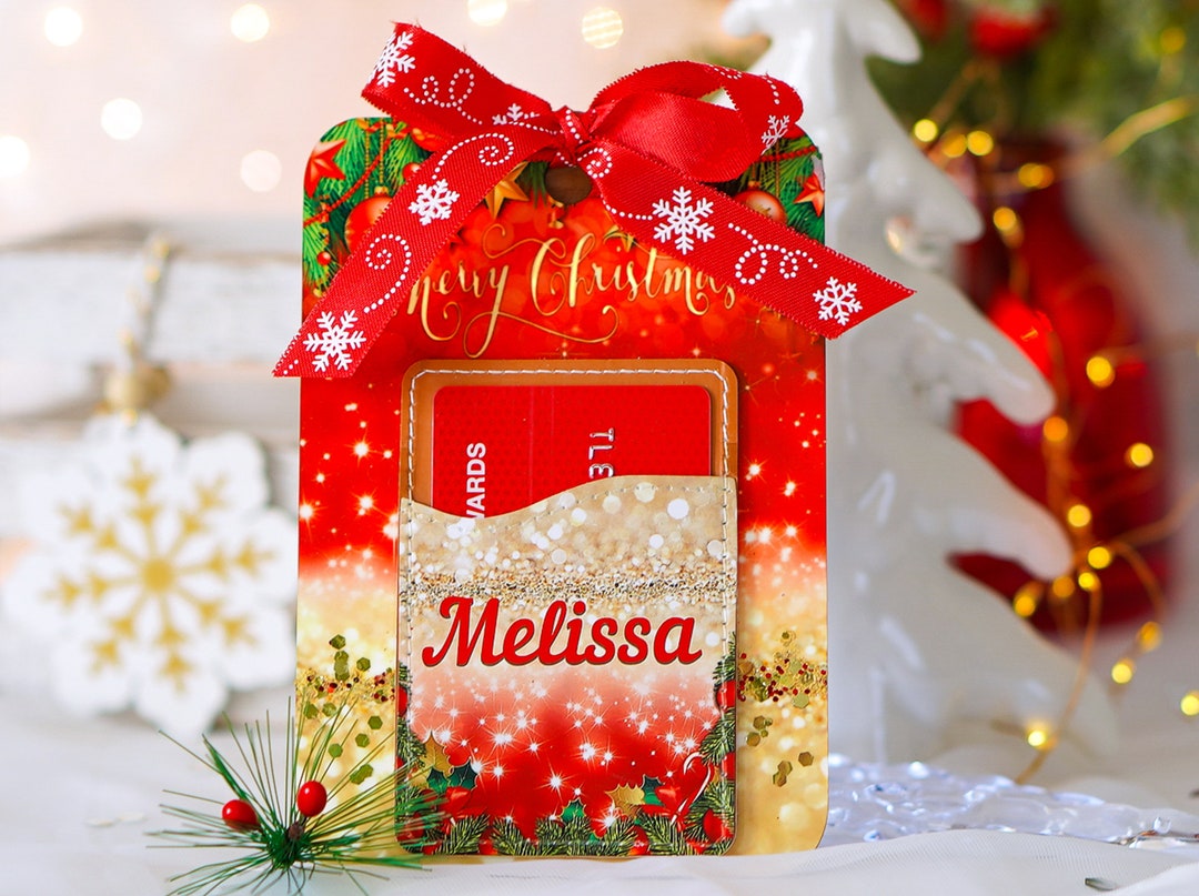 Christmas Personalized Gift Card Holder for Family and Gift Card Holder