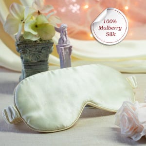 Eye Silk mask for women Self care gift for sleep, sleepover gift, eye pillow, travel mask, mulberry silk blindfold, sleep tech gift for wife