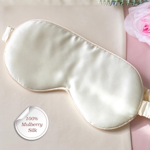 Silk Sleep Mask, Eye mask, Blindfold for sleep, Gift idea for her, lightweight Eye Cover of 100% Mulberry Silk