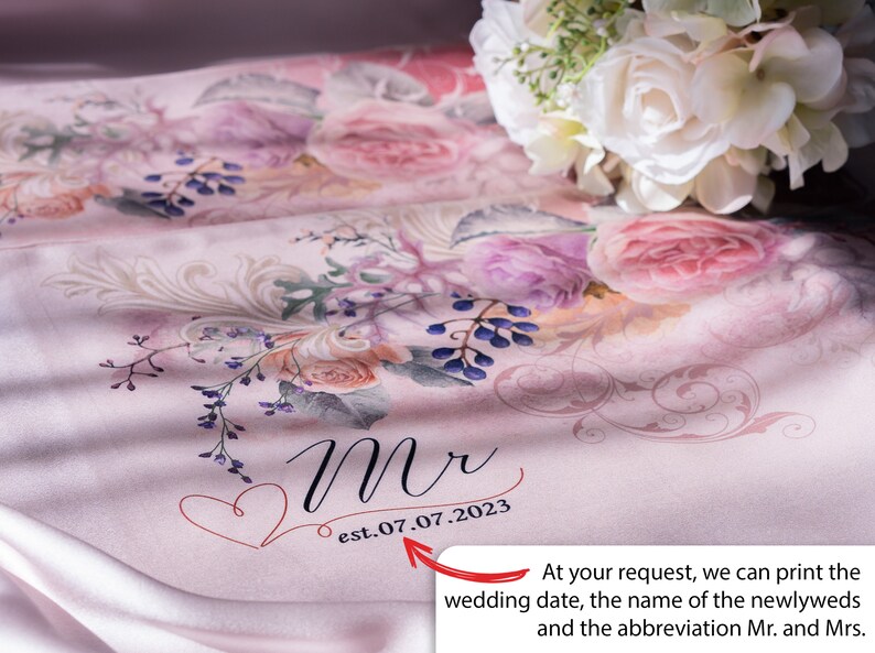 Personalized Silk Pillowcases Are Ideal Wedding Gift Idea, Gifts for Couple, Honeymoon Gifts for