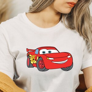 Fajna koszulka Lightning McQueen, Disney Cars Tee, Pixar Lightning McQueen, Jestem Speed, Disneyland Family Tee, Kid Tee, Unisex Bella Canvas