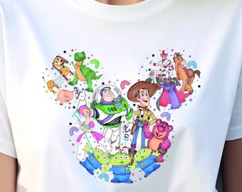 Camiseta de Mickey de Toy Story, camiseta de Disney Bullseye, camiseta de Disneyland Toy Story Squad, camiseta a juego de Disneyland, camiseta para niños, camiseta unisex