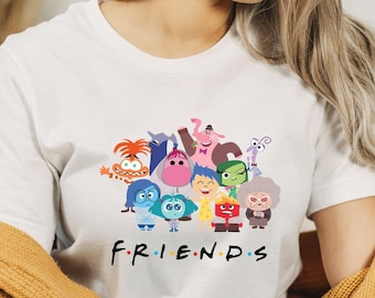 Niedliches Inside Out 2 Freunde T-Shirt, Disney Inside Out 2 Shirt, hübsches Riley Innen nach Outfit, Disneyland T-Shirts, Disney Geschenke, Kinder T-Shirt, Unisex