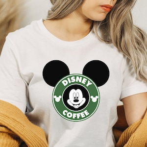 Funny Mickey Mouse Coffee T-Shirt, Disney Mickey Mouse Shirt, Pretty Mickey Bucks Design Tee, Disneyland Trip, Kid Bella Canvas, Woman Shirt