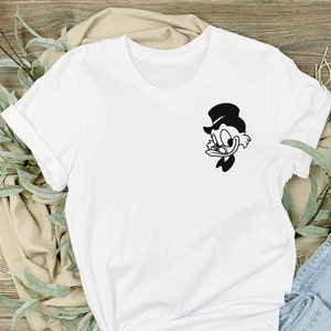 Scrooge McDuck Funny T-Shirt, Disney Scrooge McDuck Shirt, Pretty Pocket Design, Disneyland Tees, Donald Duck Tee, Woman Shirt Tee, Kid Tee