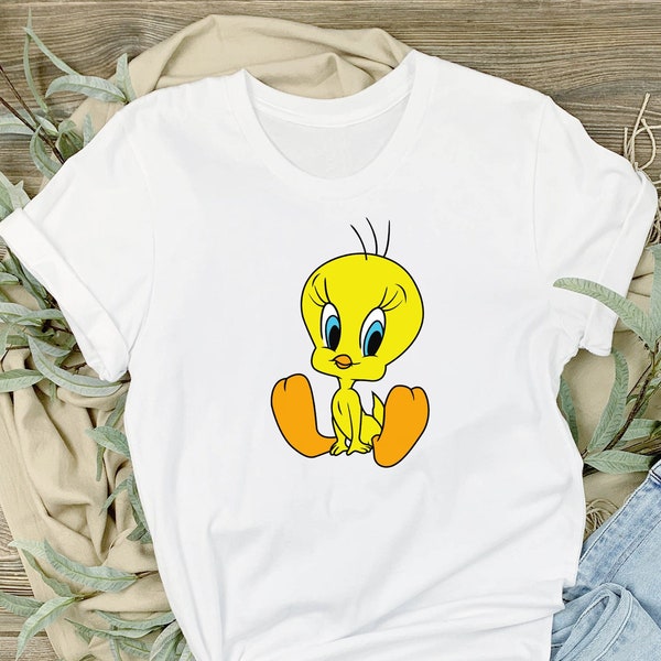 Tweety Bird Cute  T-Shirt, Looney Tunes Funny Shirt, Warner Bros T-Shirt, Retro Looney Tees, Birthday Gifts, Man Shirt, Woman Shirt T, Kid T