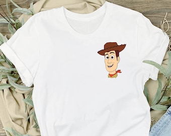 Toy Story Sheriff Woody T-Shirt, Disney Sheriff Woody Pocket Design Shirt, Pretty Toy Story T-Shirt, Disneyland Tees, Kid Shirt, Woman Shirt