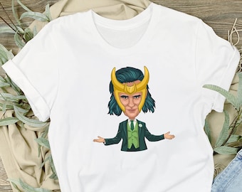 Cool Loki Vector Design T-Shirt, Marvel Universe Shirt, Avengers T-Shirt, MCU Tee, Man Shirt Tee, Woman Shirt Tee, Marvel Comics Outfit