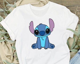 Stitch Cute T-Shirt, Disney Lilo&Stitch Shirt, Hübsches Maschen T-Shirt, Disneyland T-Shirt, Disney Geschenke, Mann Shirt, Frauen Shirt, Geschenke für Sie