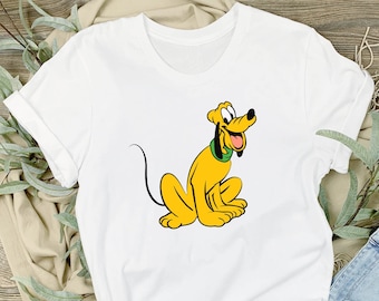 ハッピー プルート ザ ドッグ T シャツ、ディズニー プルート T シャツ