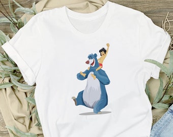 ディズニー ジャングルブック モーグリ バルー カスタムTシャツ