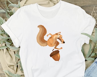 Funny Scrat Ice Age T-Shirt, Funny Disney Scrat Shirt, Disney Ice Age T-Shirt, Pretty Disney Scrat Shirt, Kid Shirt Tee, Woman Shirt Tee