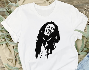 Chill Bob Marley Silhouette T-shirt, Vector Bob Marley Shirt