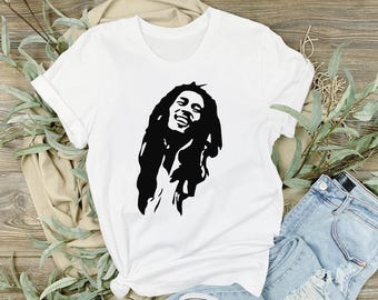 Bob Marley Silhouette DTF Transfer, Vector Bob Marley DTF, Chill Jamaica Ready To Press, Memory of Bob Marley, Celebrity Bob Direct To Film