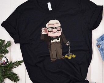 Carl Disney Up DTF Transfer, Disneyland Matching DTF, Pixar Carl Up Ready To Press, Retro Disney Design, Disney Gift Crew, Direct To Film