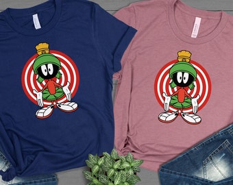 Camiseta de Marvin el Marciano, camiseta divertida de Looney Tunes, camiseta de Warner Bros, camiseta retro de Looney Tunes, camiseta de Space Jam, atuendo de mujer, camiseta de niño
