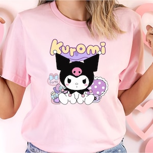 Kuromi Coquette T-shirt, Kawaii Hello Kitty Matchande Familjet-t-shirt, Semestervibbar, Magiska Tecknade Gåvor, Unisex Outfit, Present till Flickor bild 11