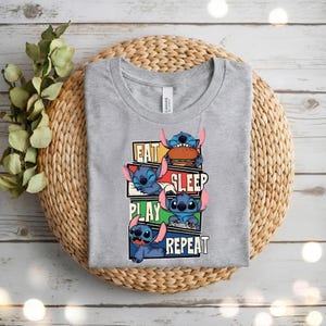 Cute Stitch T-Shirt, Disney Lilo&Stitch Shirt, Disneyland Family Tee, Magic Kingdom Crew, Unisex Outfit, Cotton Garment, Paris Memories image 2