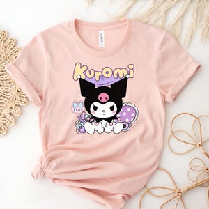 Kuromi Coquette T-shirt, Kawaii Hello Kitty Matchande Familjet-t-shirt, Semestervibbar, Magiska Tecknade Gåvor, Unisex Outfit, Present till Flickor bild 5